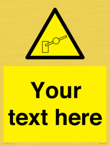 Custom warning barrier